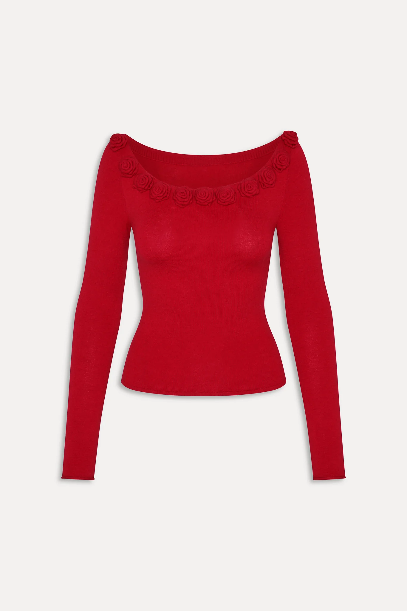 Rose Boat Neck Shirt - Heartstrings - Image 3