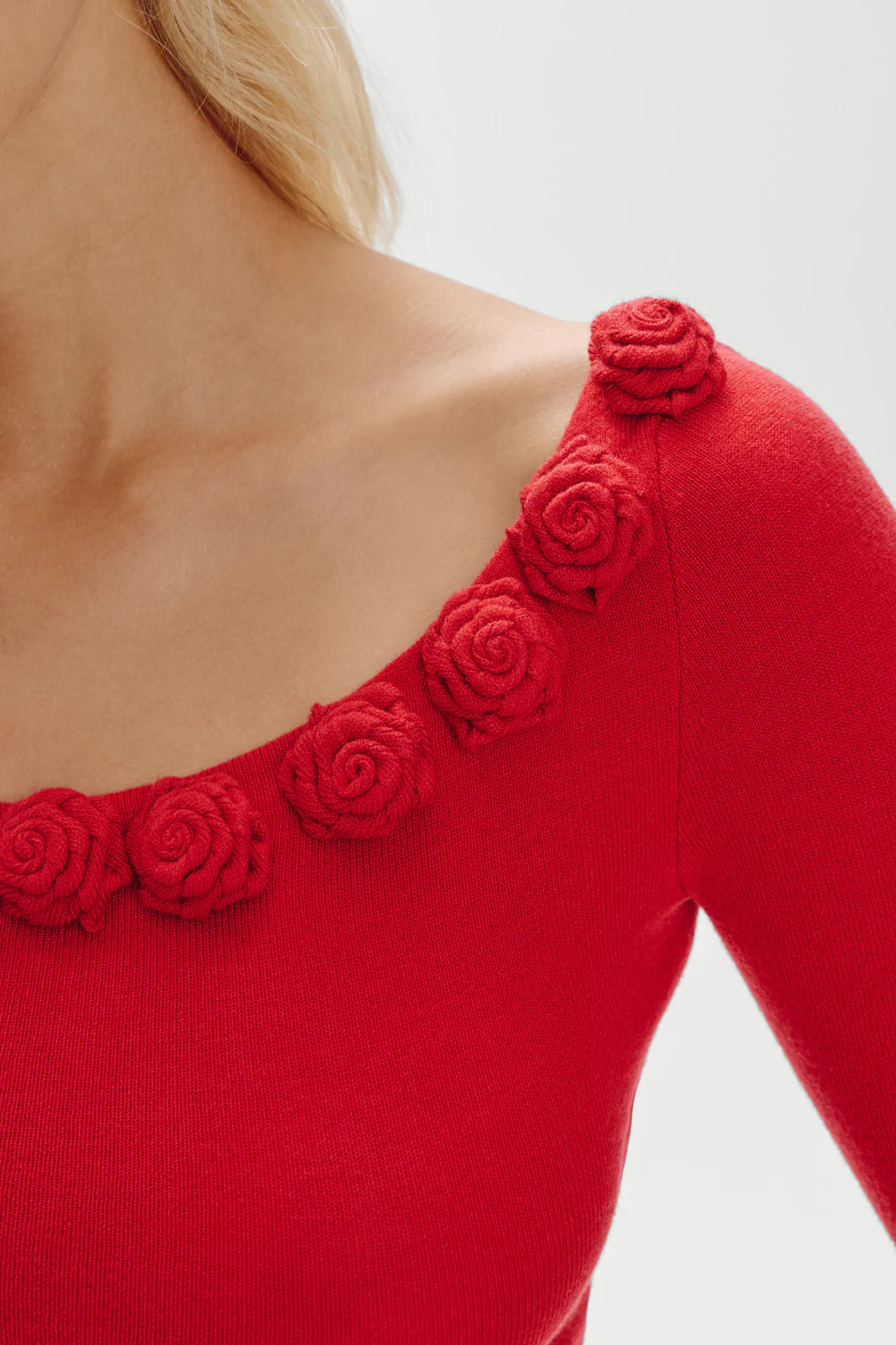 Rose Boat Neck Shirt - Heartstrings - Image 5