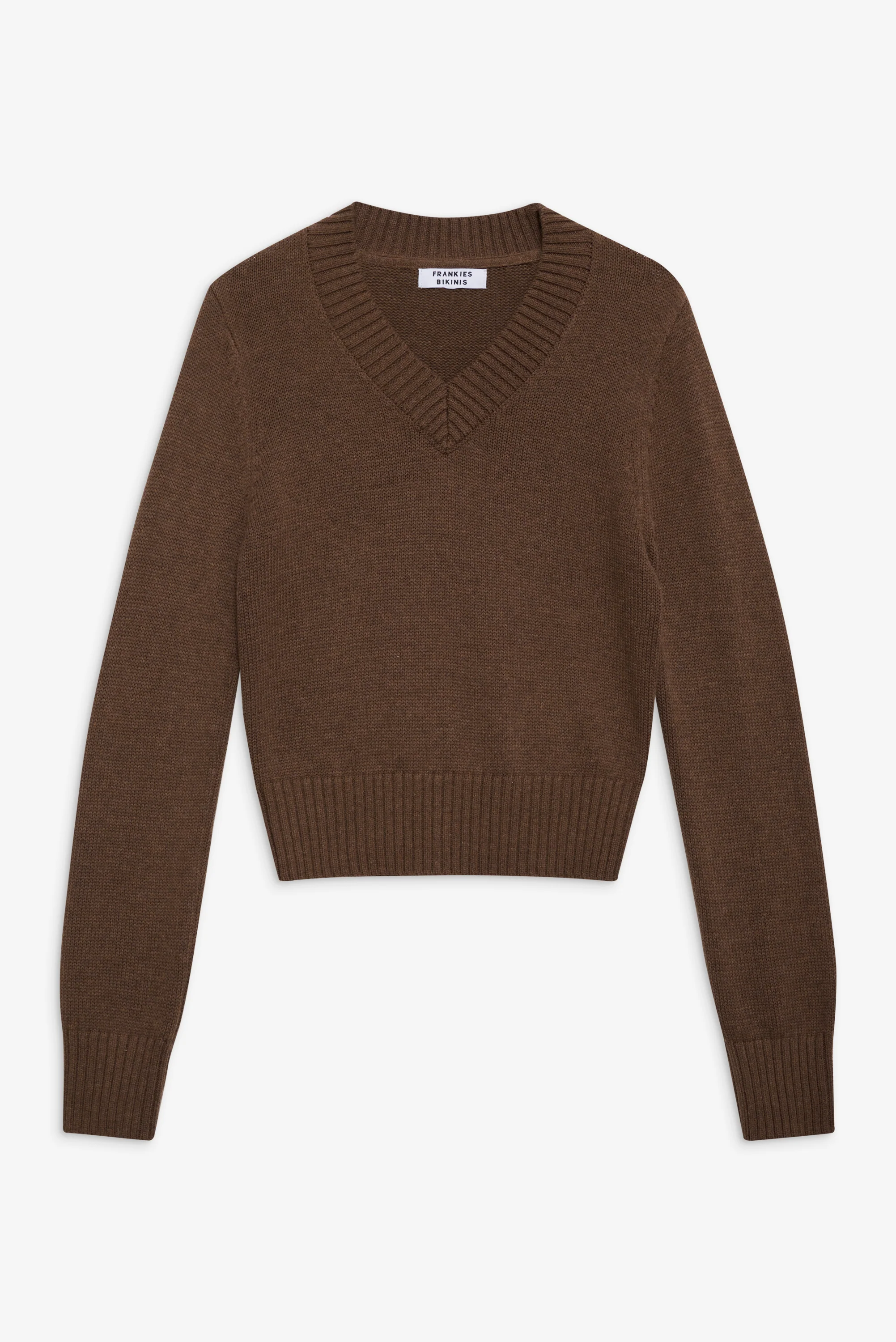 Rowe V Neck Knit Sweater - Maple - Image 3
