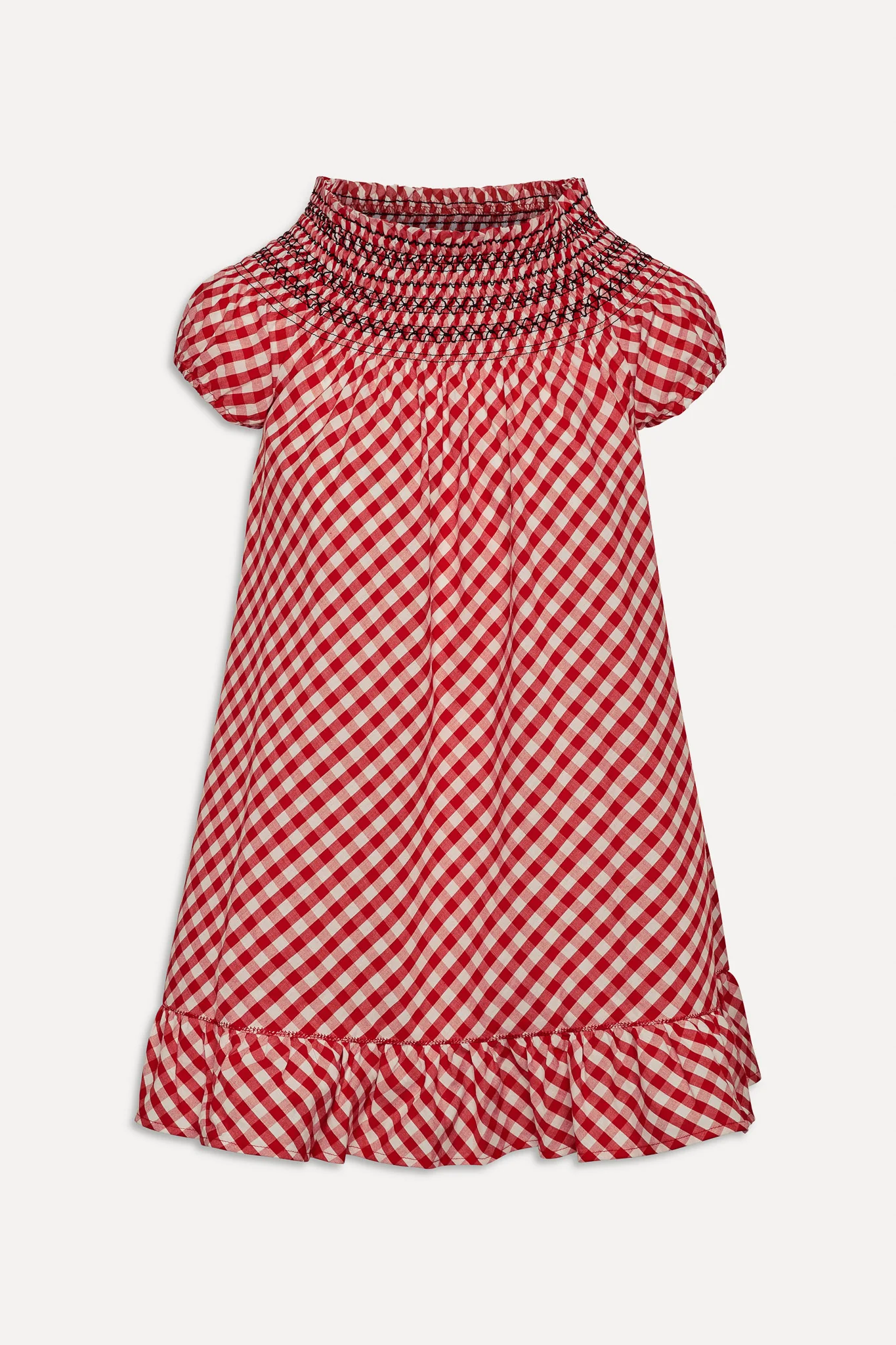 Ruby Gingham Babydoll Dress - Cherry Picnic - Image 3
