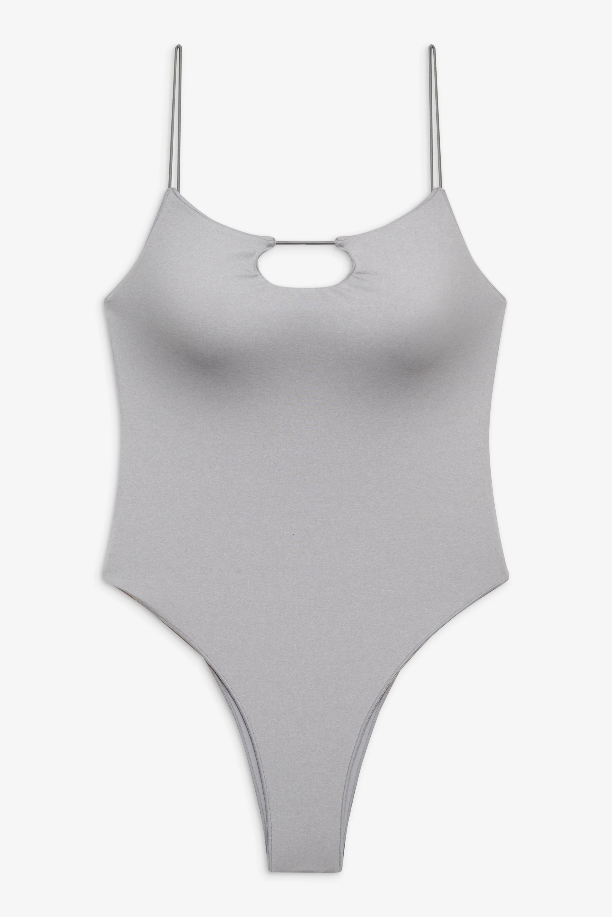 Rutherford Cheeky One Piece Swimsuit - Heather Grey - Image 3