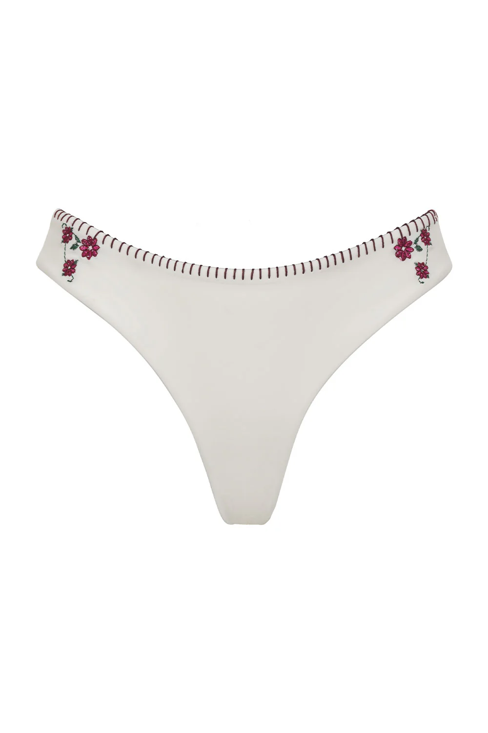 Sawyer Embroidered Cheeky Bikini Bottom - Sea Fairy - Image 5