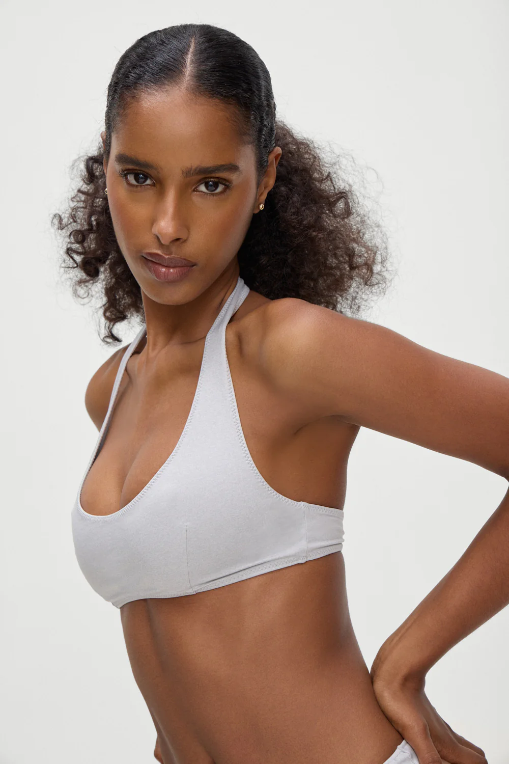 Skyler Bikini Top - Heather Grey - Image 5