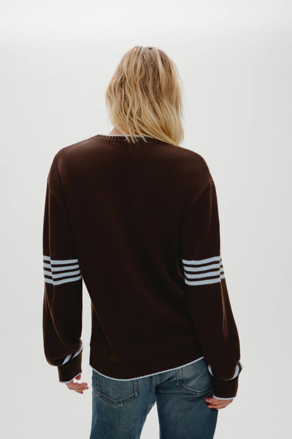 Sloane Oversized Knit Sweater - Chocolate Brown - Image 5