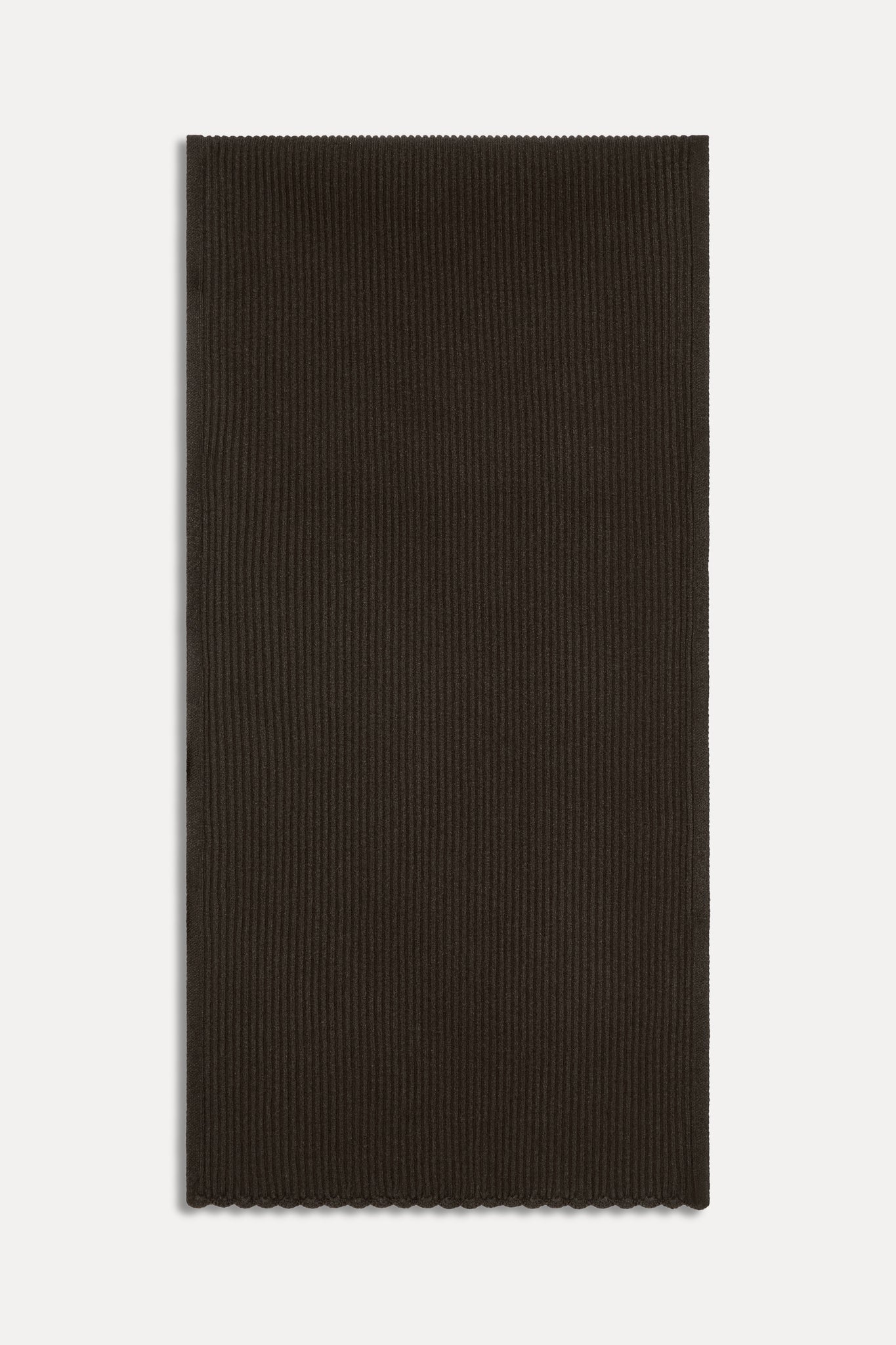 Snug Knit Scarf - Chocolate Brown - Image 3
