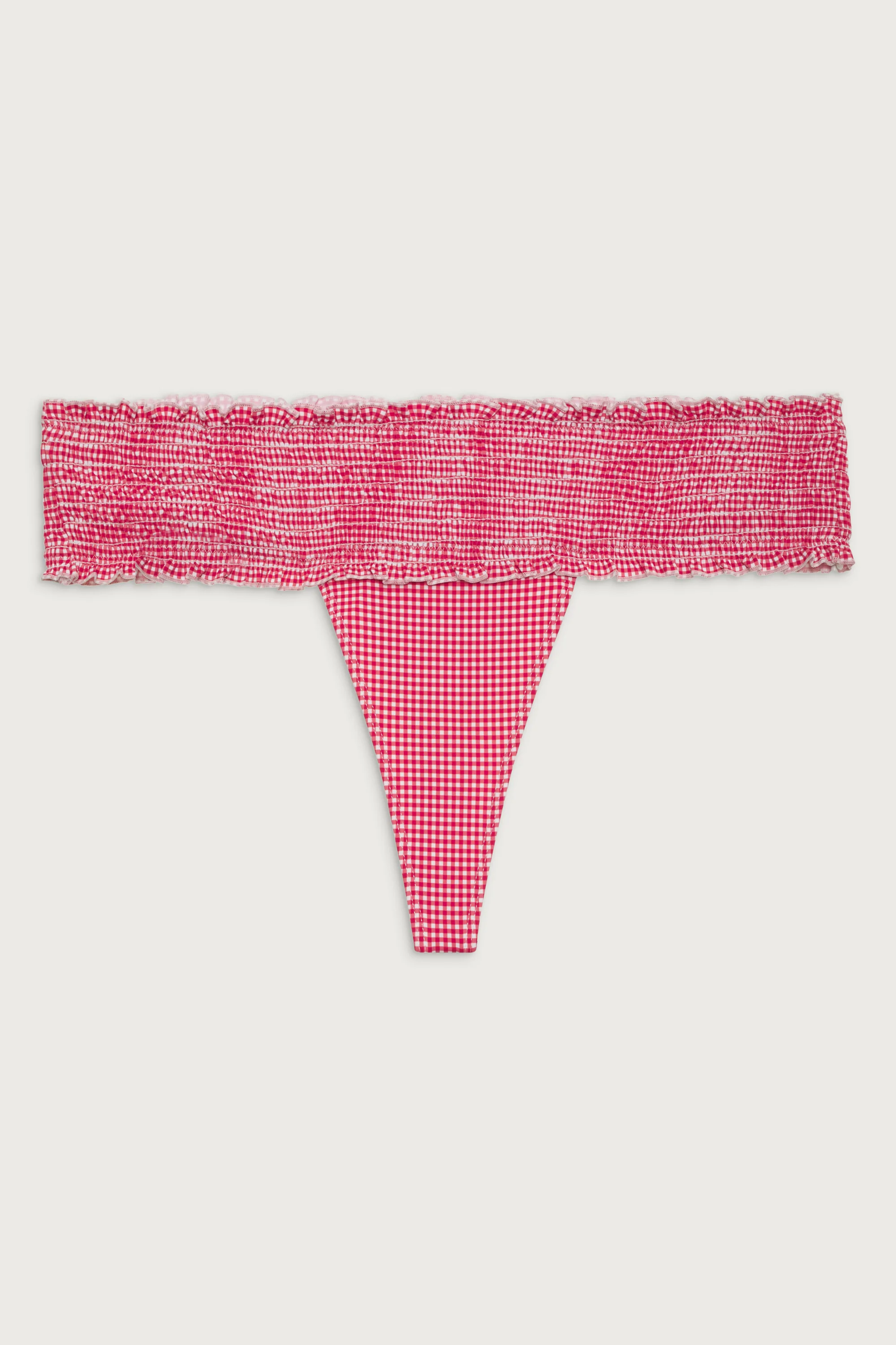 Sofie Micro Bikini Bottom - Ladybug Gingham - Image 2