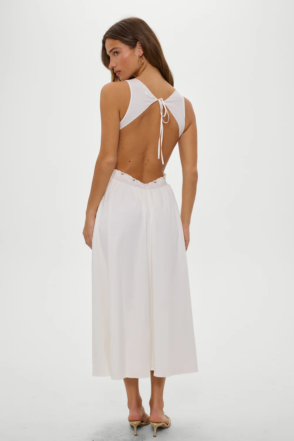 Soleil Backless Embroidered Midi Dress - Sleepy Angel - Image 4