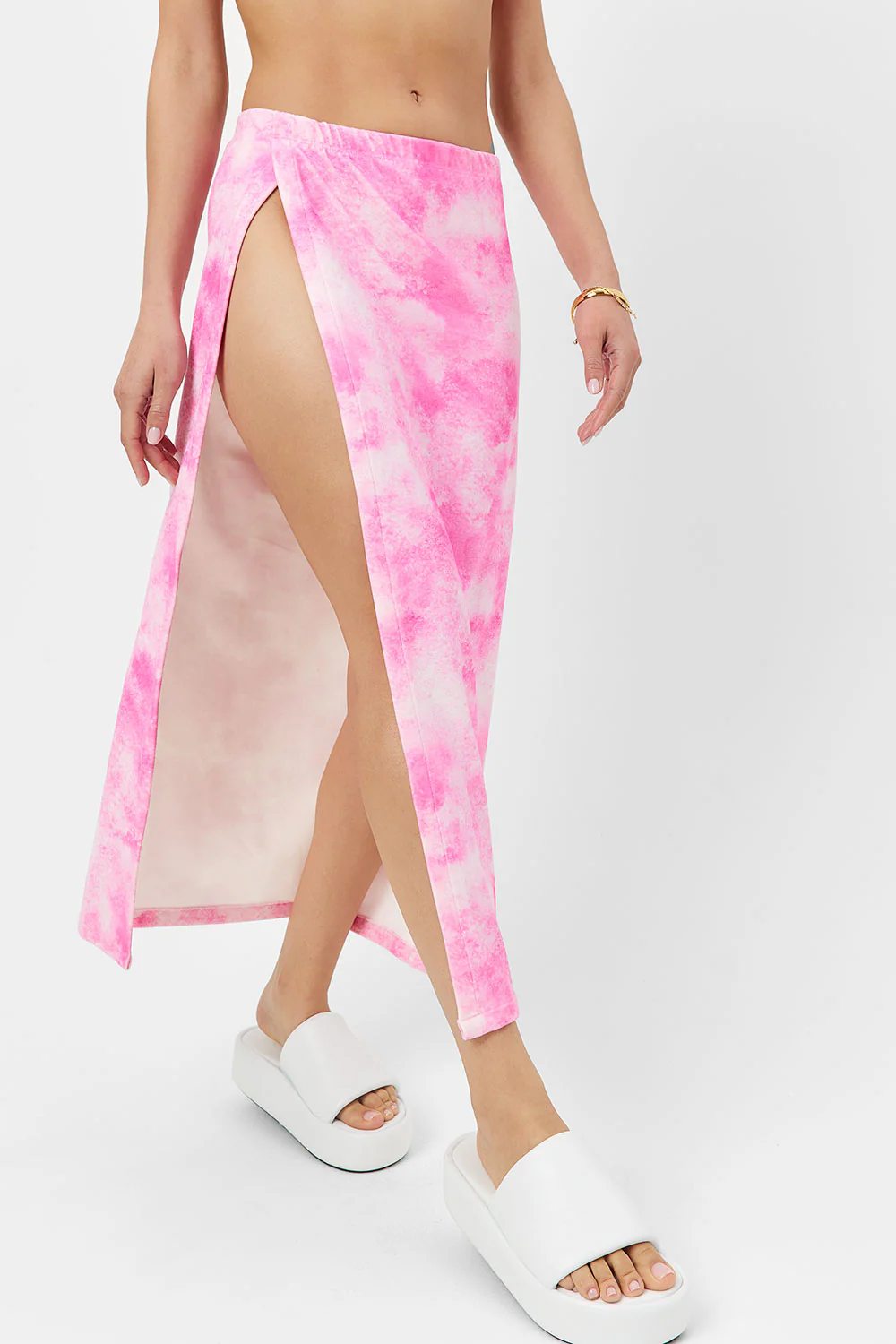 Stacey Terry Maxi Skirt - Distorted Pink Dye - Image 2