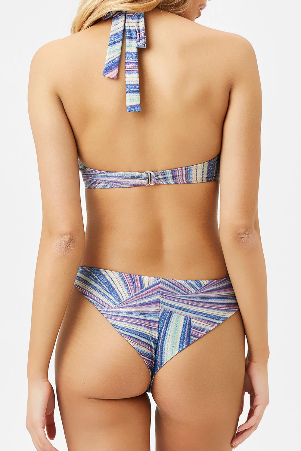 Stardust Halter Bikini Top - Shimmy Blue - Image 4
