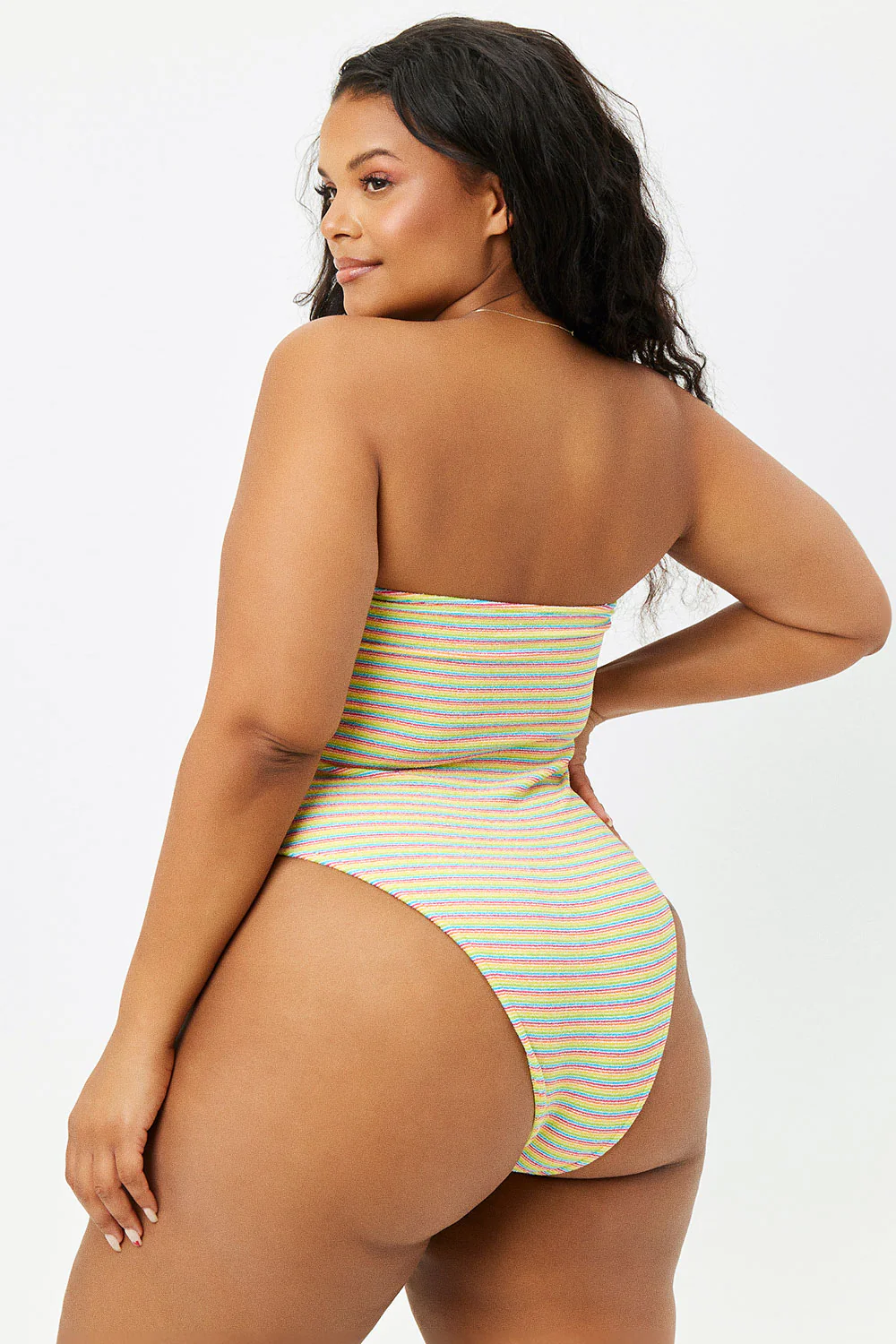 Stella Terry Strapless One Piece Swimsuit - Lovers Stripe Terry - Image 3