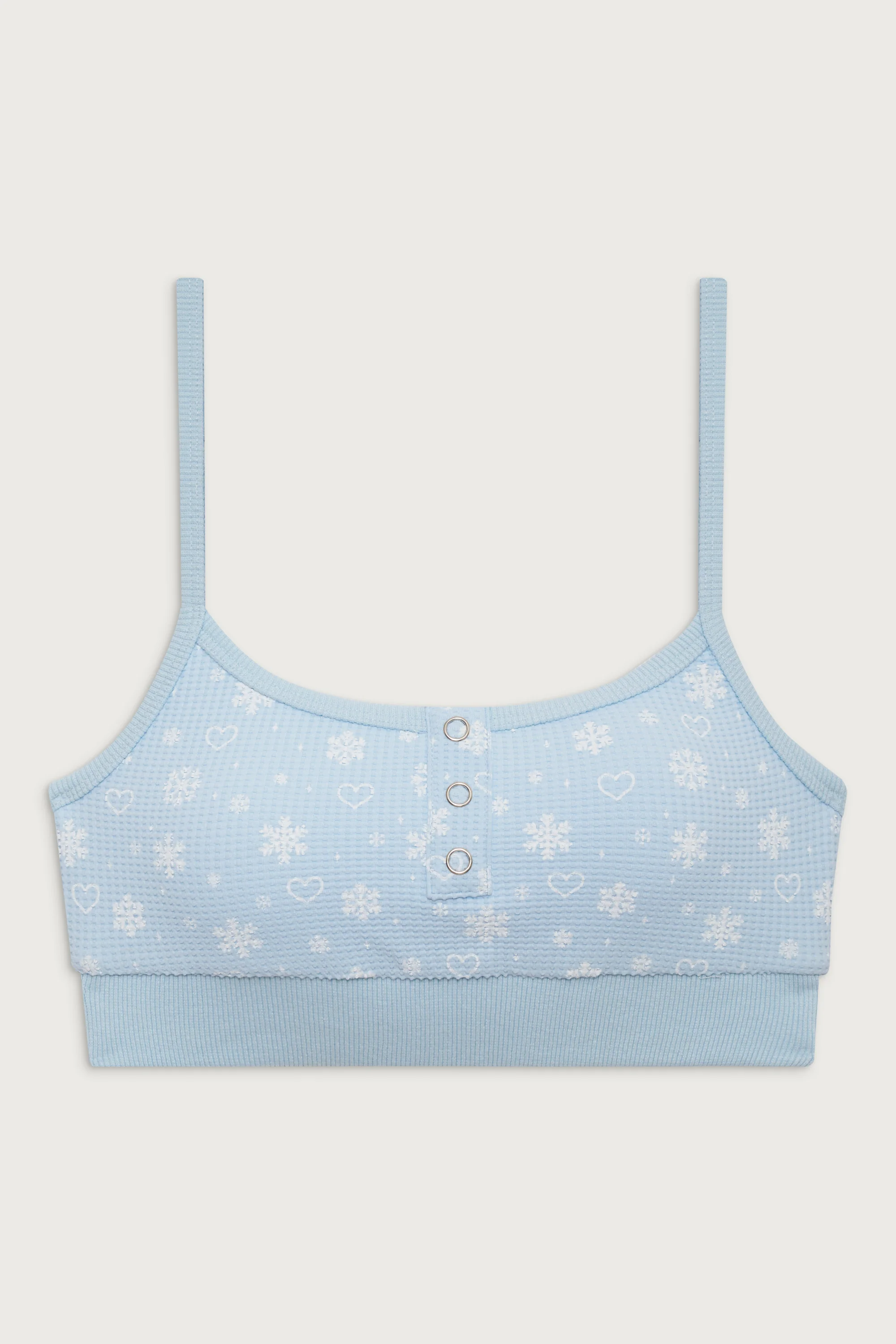 Sugar Waffle Bralette Top - Flurries - Image 2