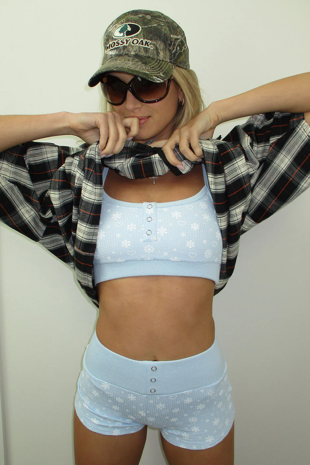 Sugar Waffle Bralette Top - Flurries - Image 3