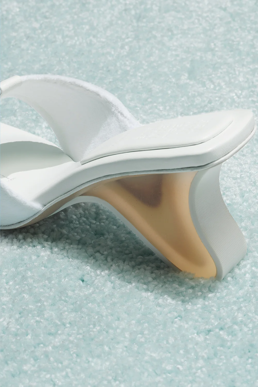Surf Fin Heeled Sandal - White - Image 4