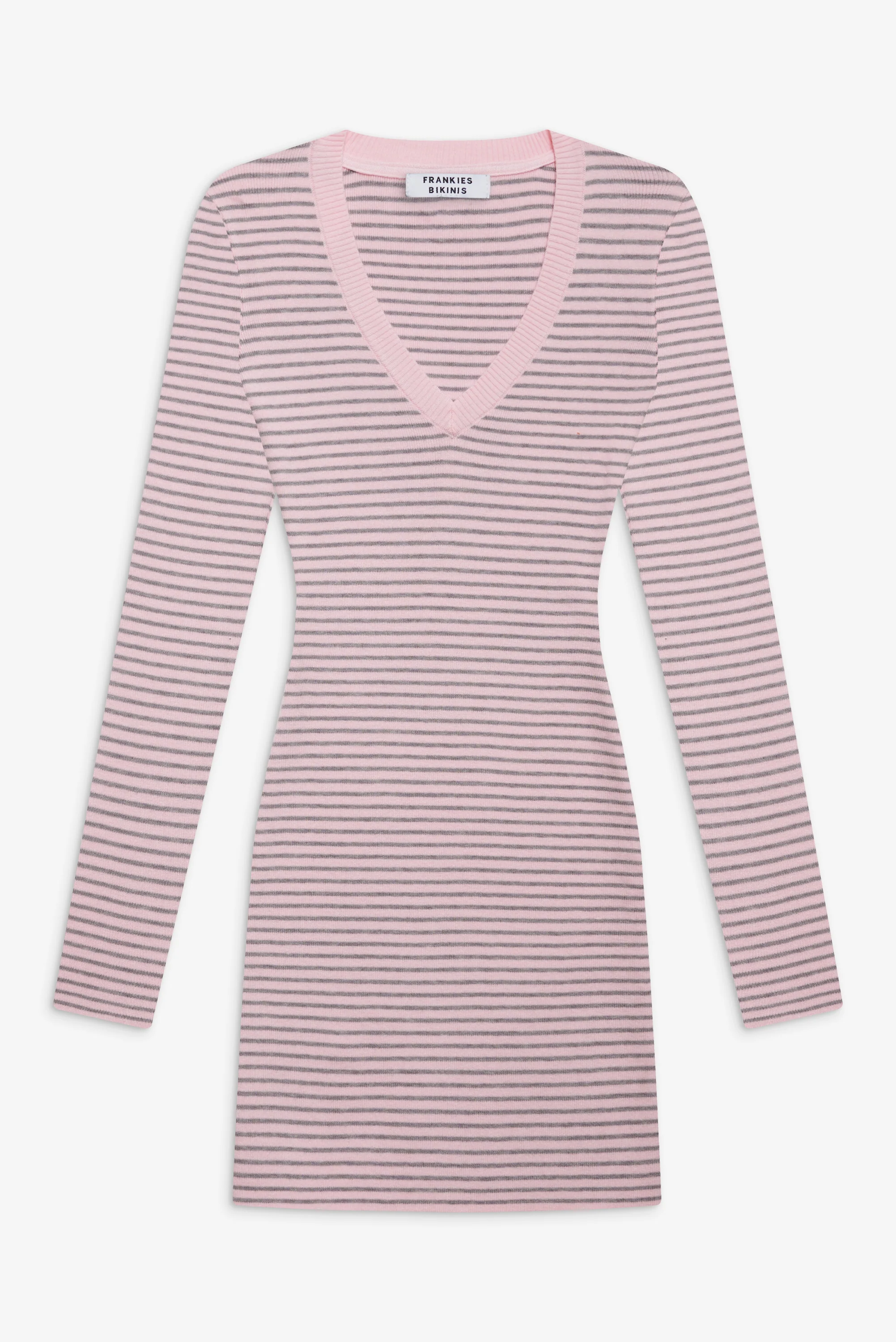 Sweetheart Knit Dress - Rosewater Stripe - Image 3