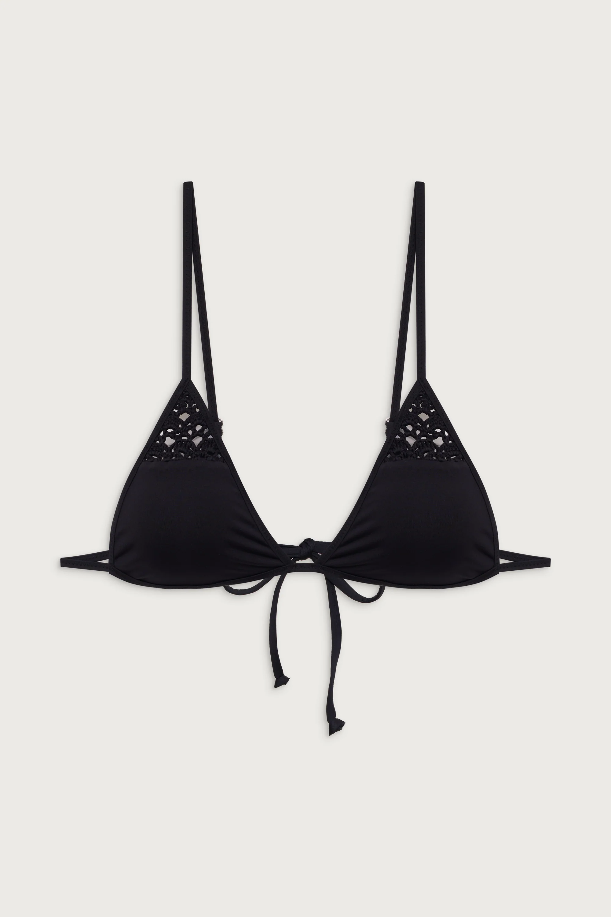 Tanner Triangle Bikini Top - Black - Image 3