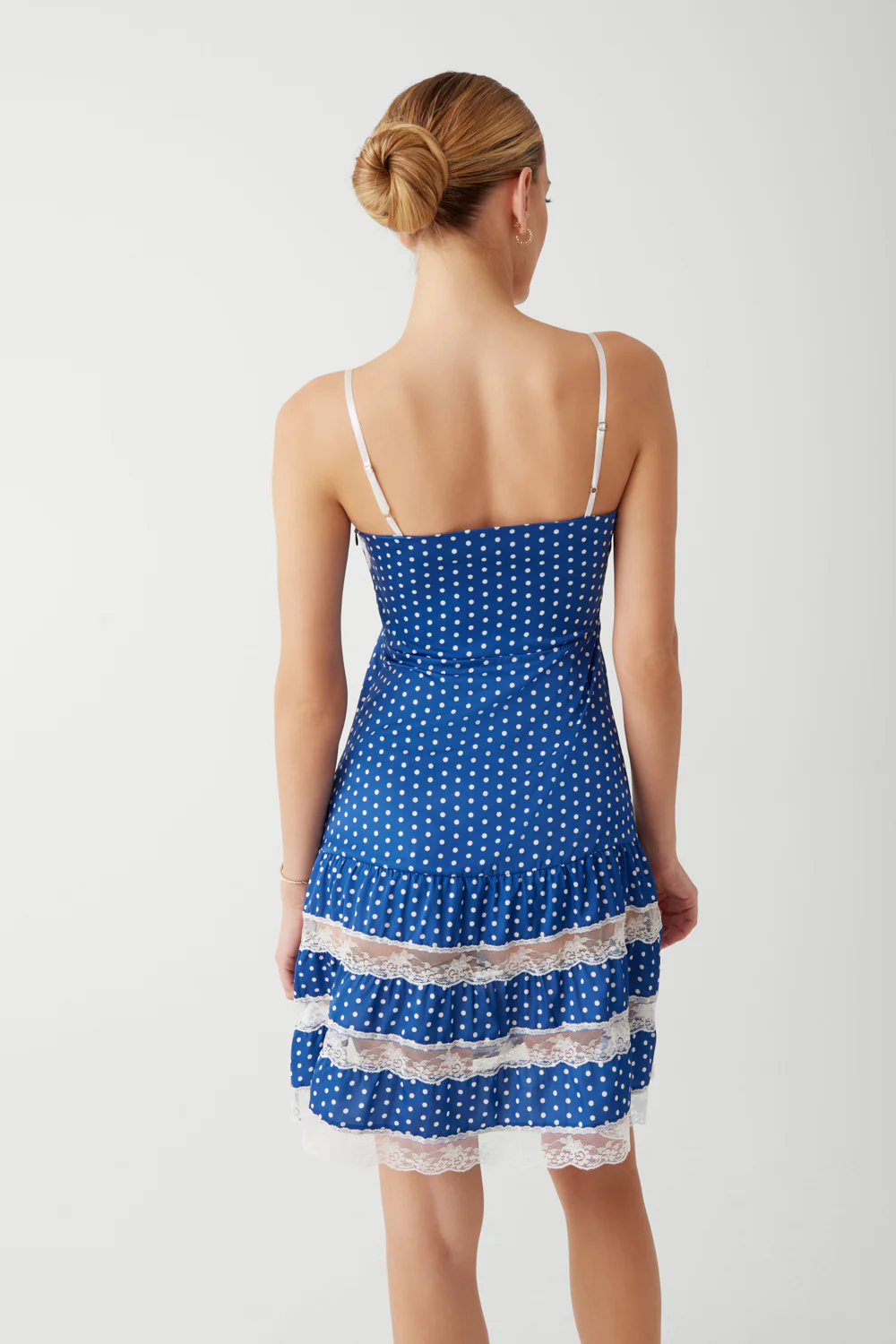 Tennessee Satin Midi Dress - Sailor Dot - Image 4
