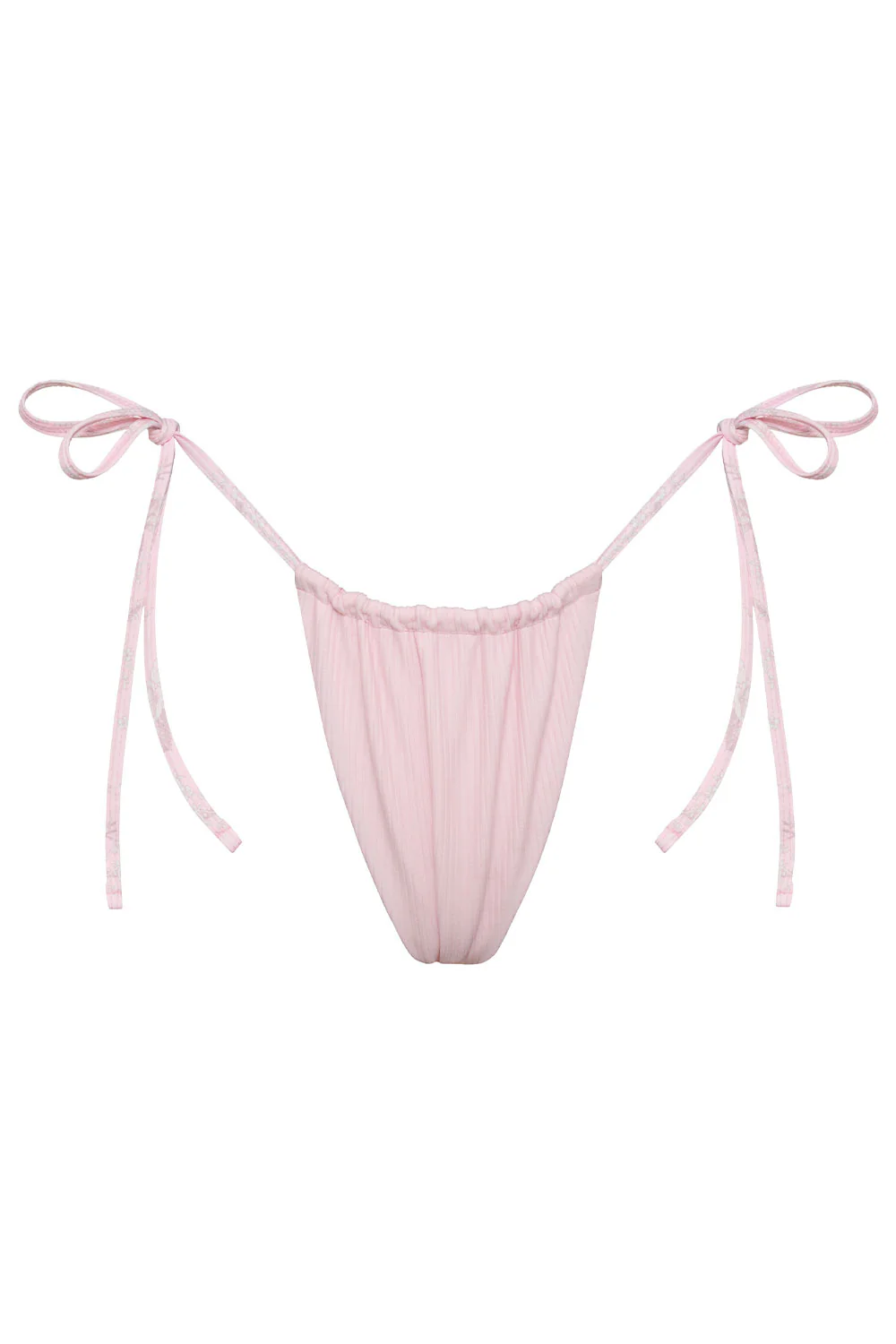 Tia Ribbed String Bikini Bottom - Aurora - Image 6