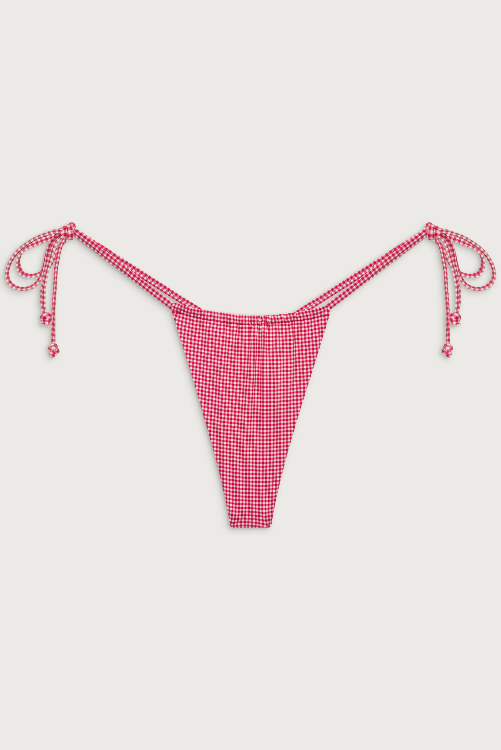 Tia Skimpy Bikini Bottom - Ladybug Gingham - Image 3