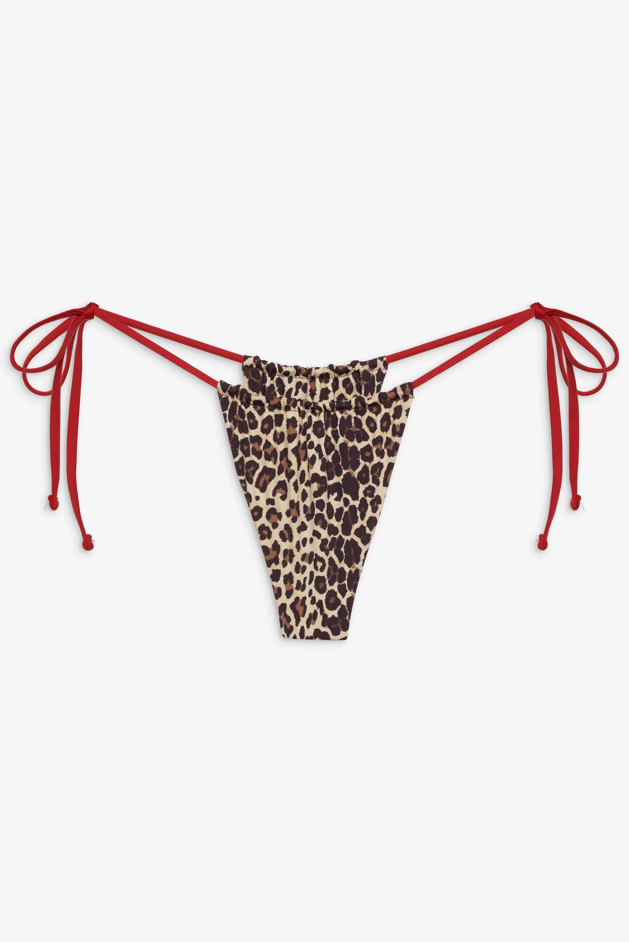 Tia Skimpy String Bikini Bottom - Cheetah - Image 3
