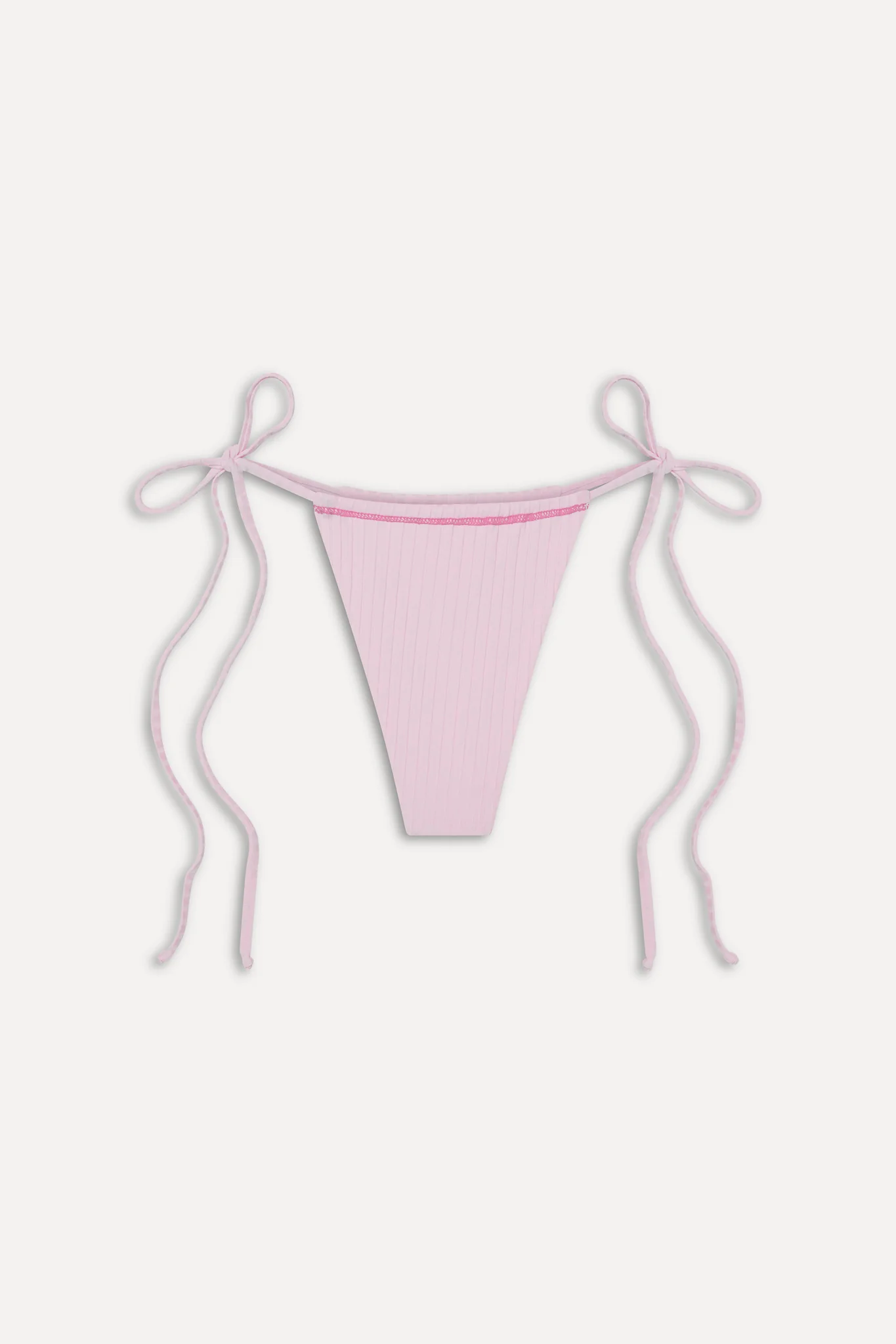 Tia Skimpy String Bikini Bottom - Strawberries & Cream - Image 3