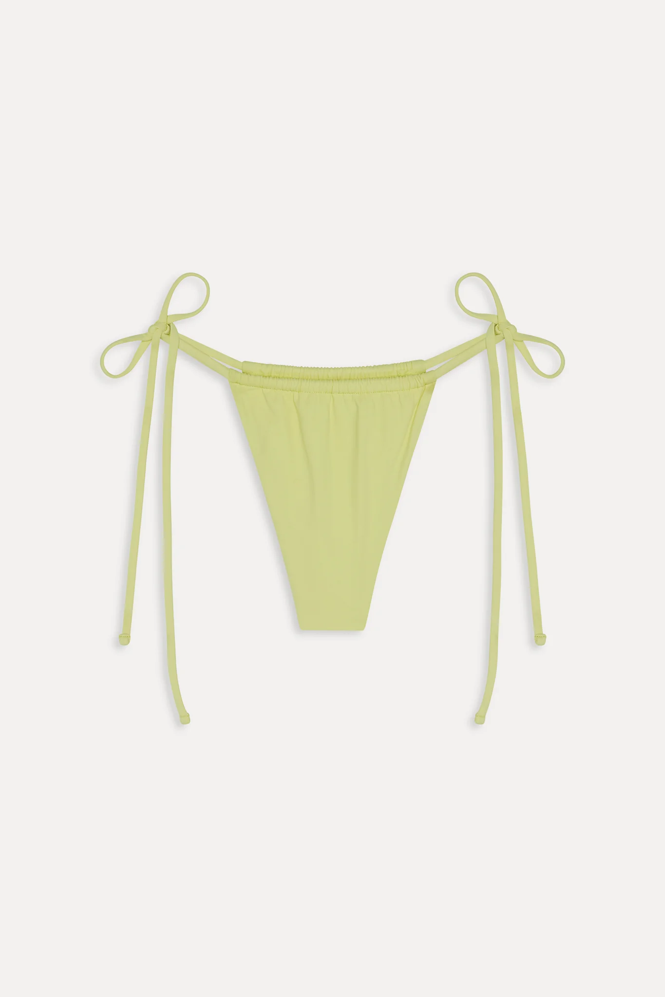 Tia Skimpy String Bikini Bottom - Yellow Mojito - Image 3
