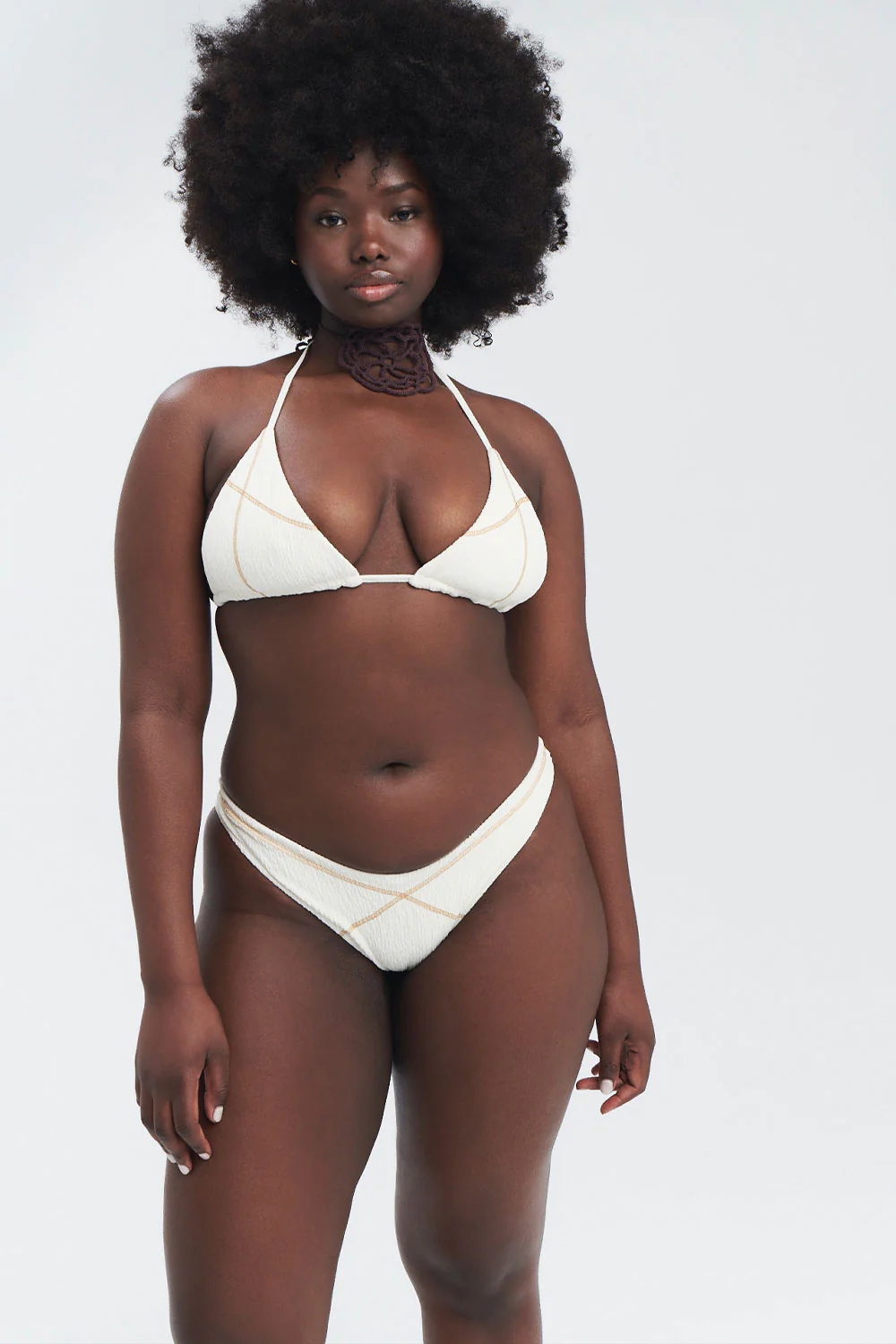 Tia Triangle Bikini Top - Sandstorm - Image 5