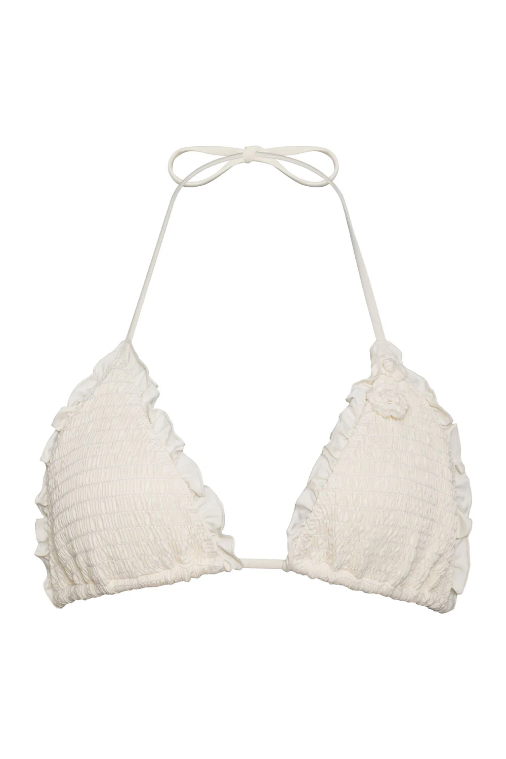Tiana Ruffle Triangle Bikini Top - Sunrose - Image 6