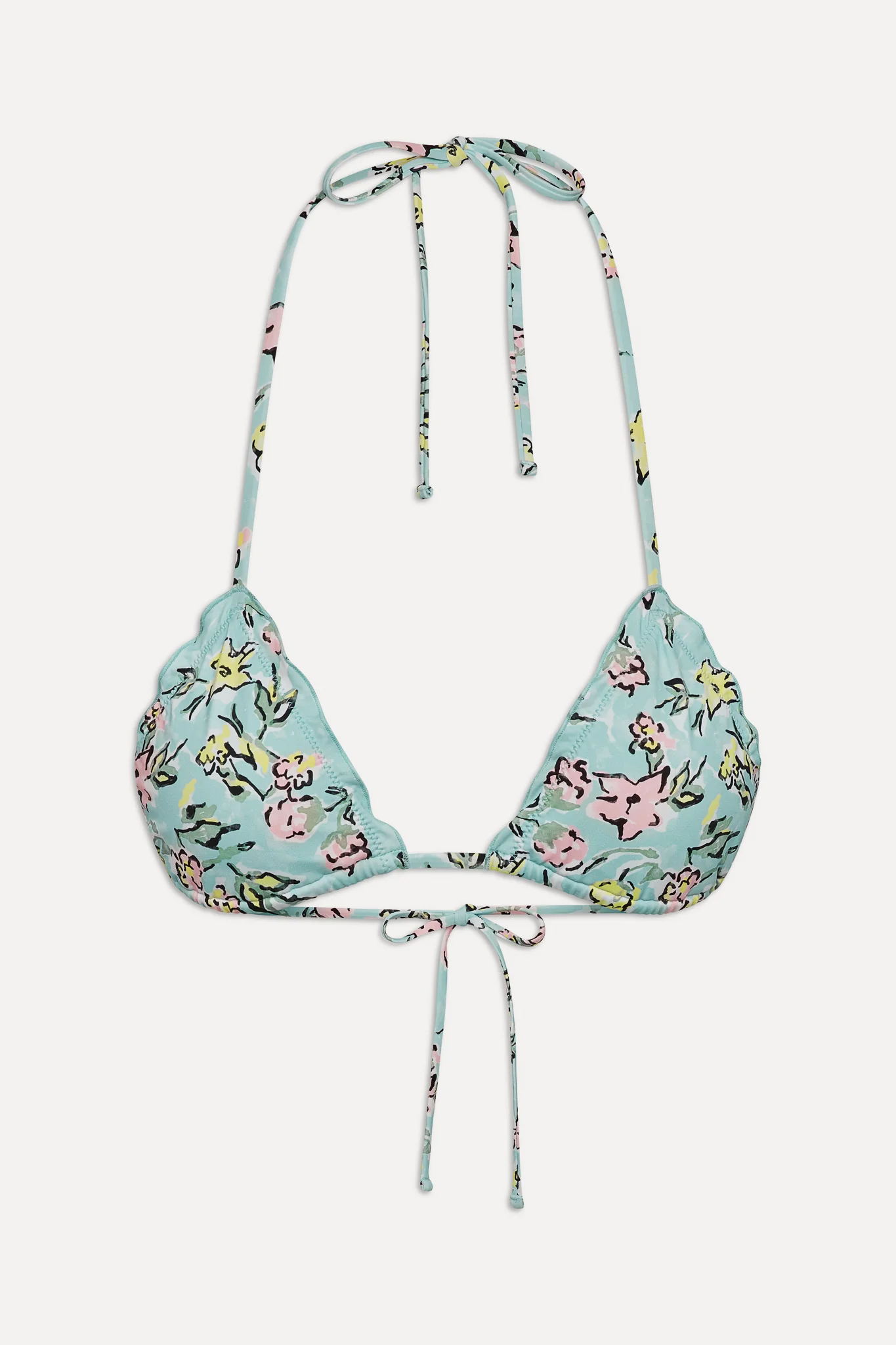 Tidal Skimpy Triangle Bikini Top - Pastel Peony - Image 3