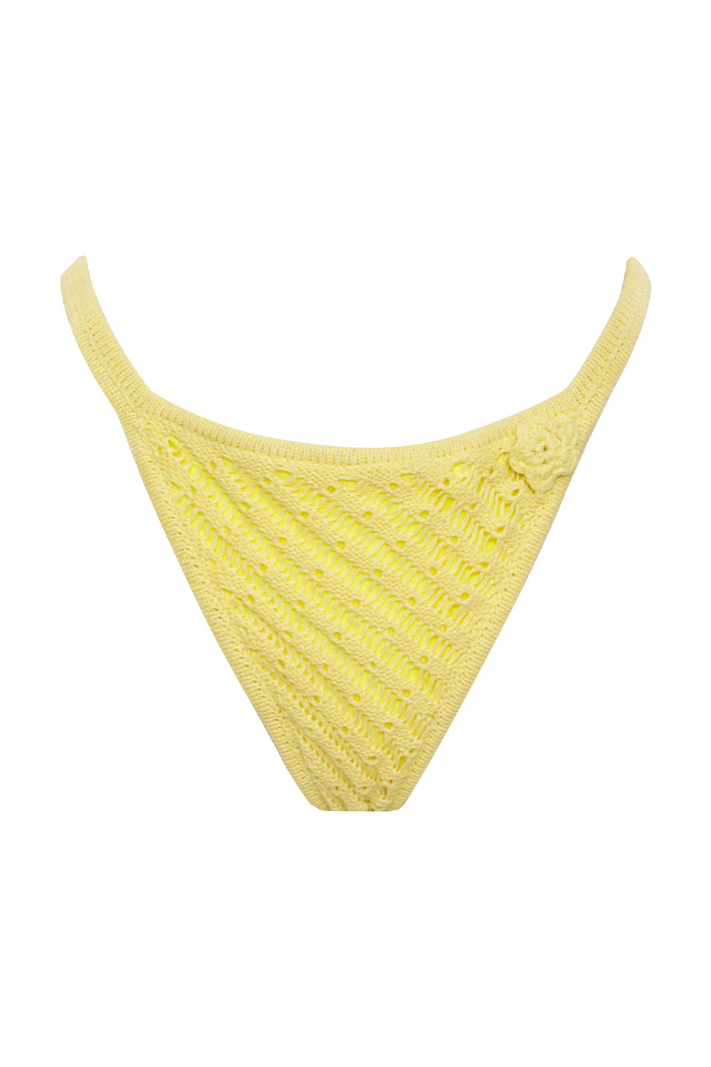 Tide Crochet Cheeky Bikini Bottom - Honey Butter - Image 5