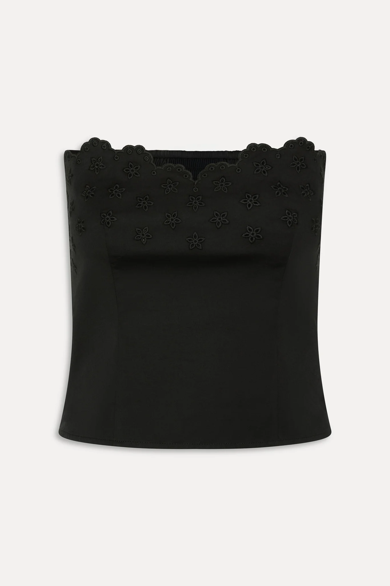 Twilight Embroidered Corset Top - Black - Image 3