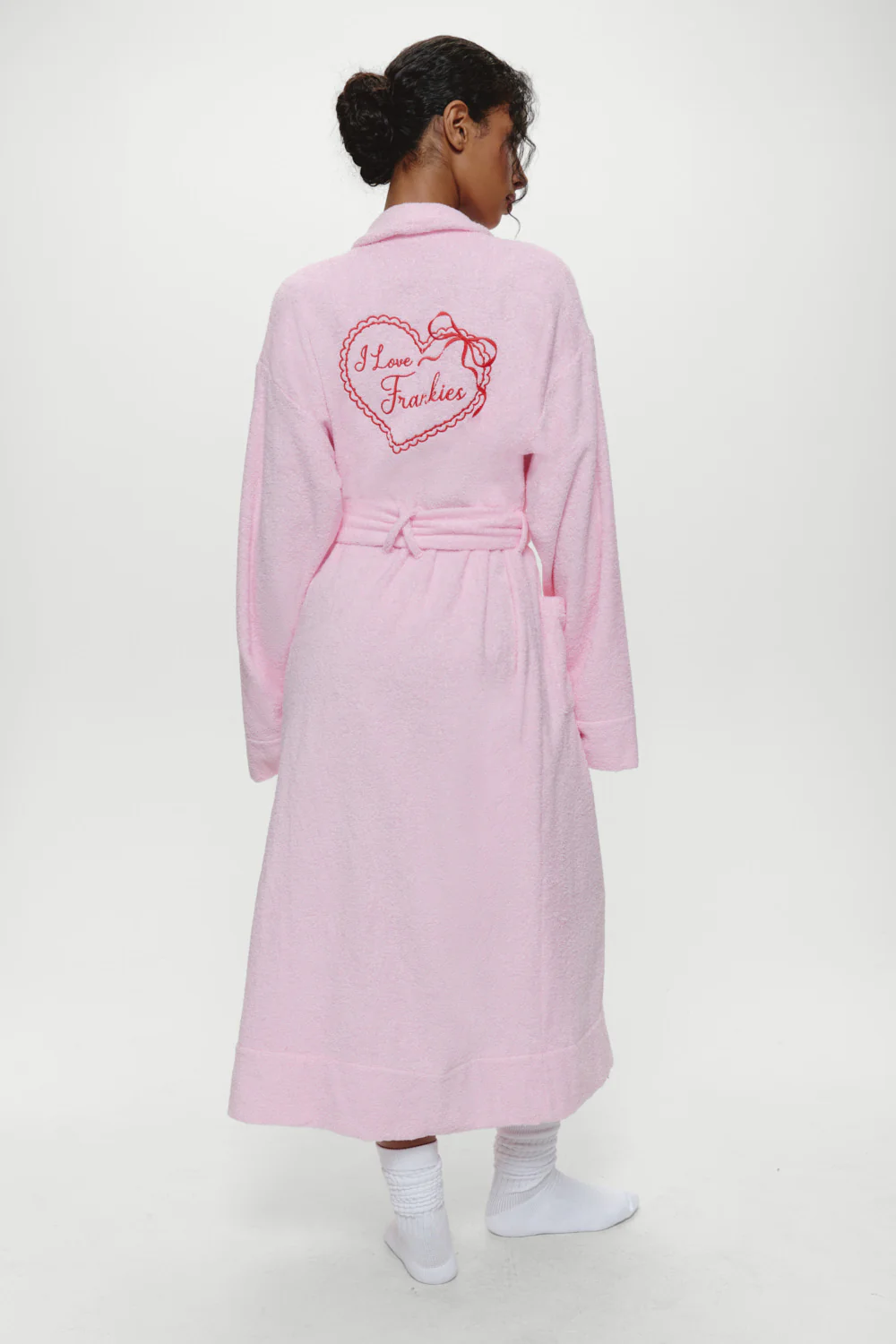 Valentine Terry Robe - Bouquet Pink - Image 4