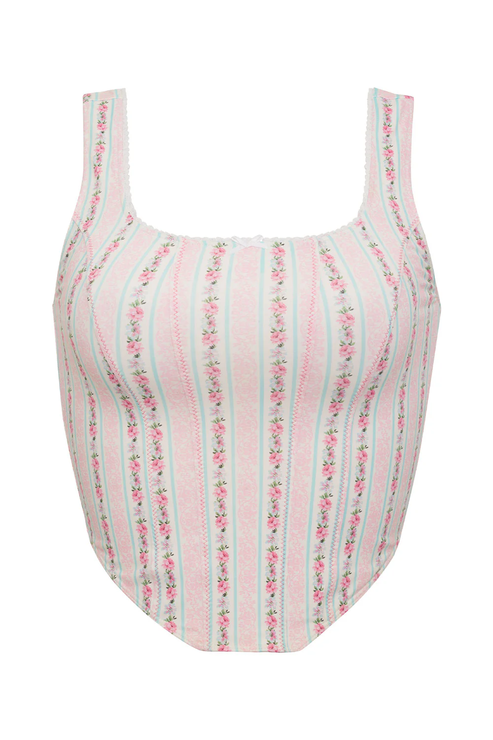Victoria Floral Crop Top - French Holiday - Image 6