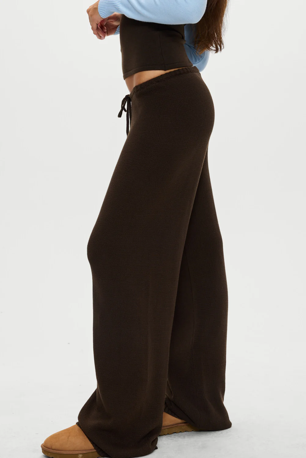 Wesley Knit Pants - Chocolate Brown - Image 5
