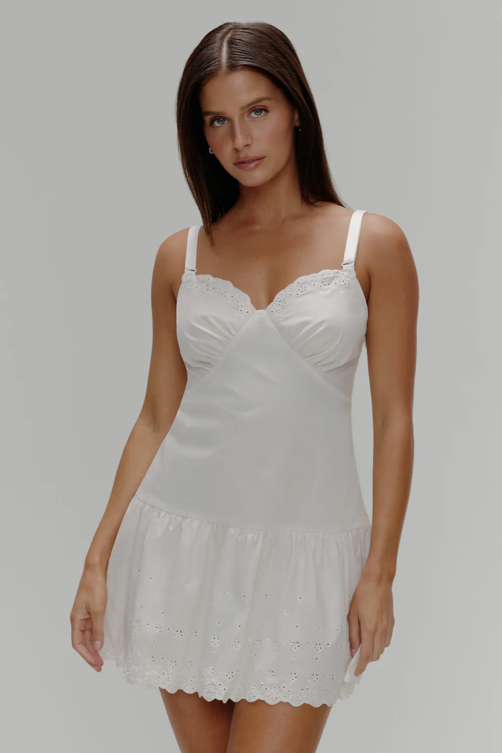 Willa Cotton Mini Dress - Spring Cloud - Image 2