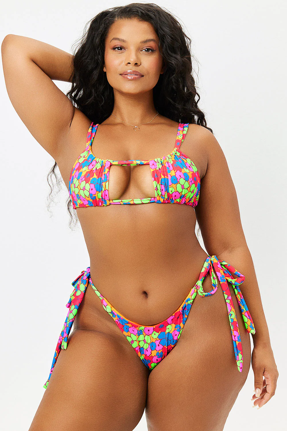 Willow Ruched Bikini Top - Groovy - Image 3