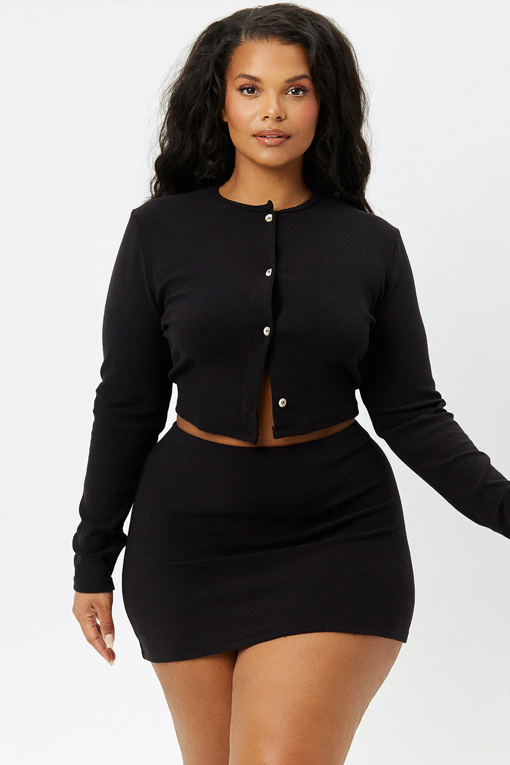 Windward Terry Skirt - Black - Image 3