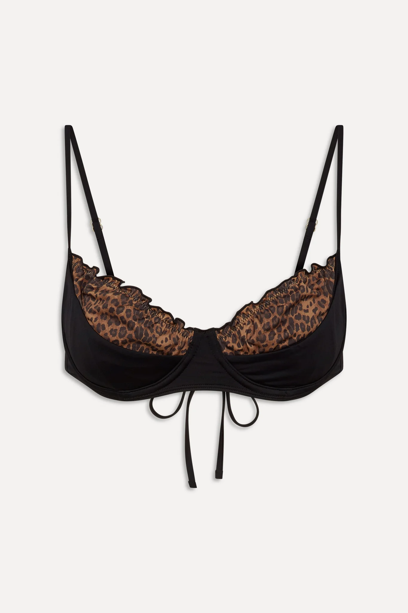 x BELLA HADID Austin Underwire Bikini Top - Lucky Leopard - Image 3