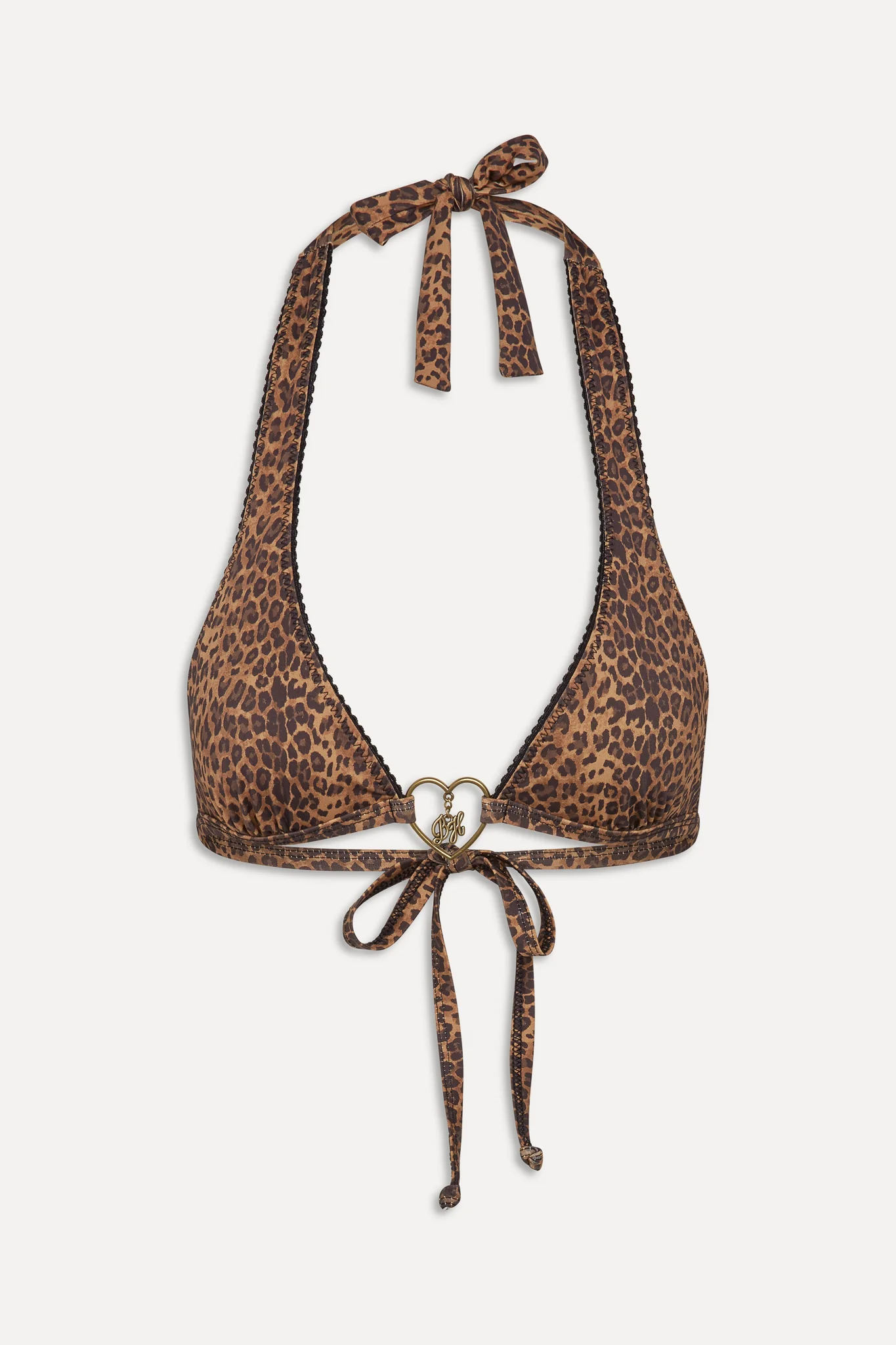 x BELLA HADID Frank Halter Bikini Top - Lucky Leopard - Image 3