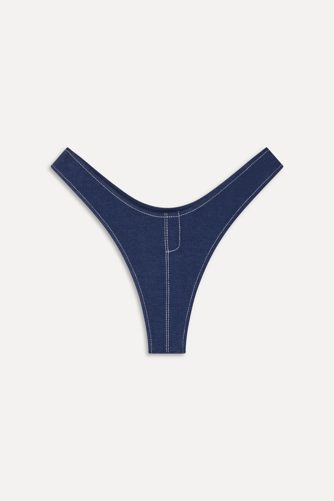 x BELLA HADID Full Moon Bikini Bottom - Summer Denim - Image 3