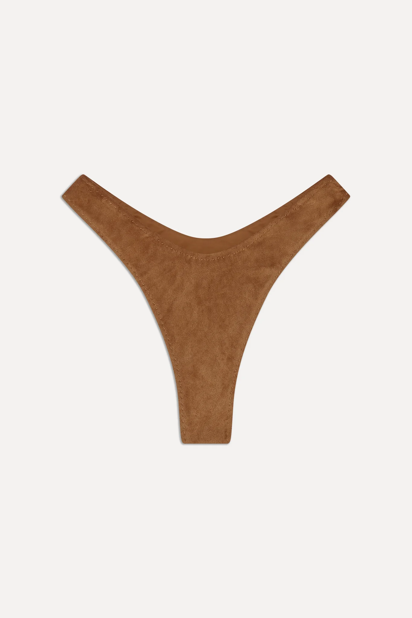 x BELLA HADID Full Moon Suede Bikini Bottom - Sunkissed Suede - Image 3