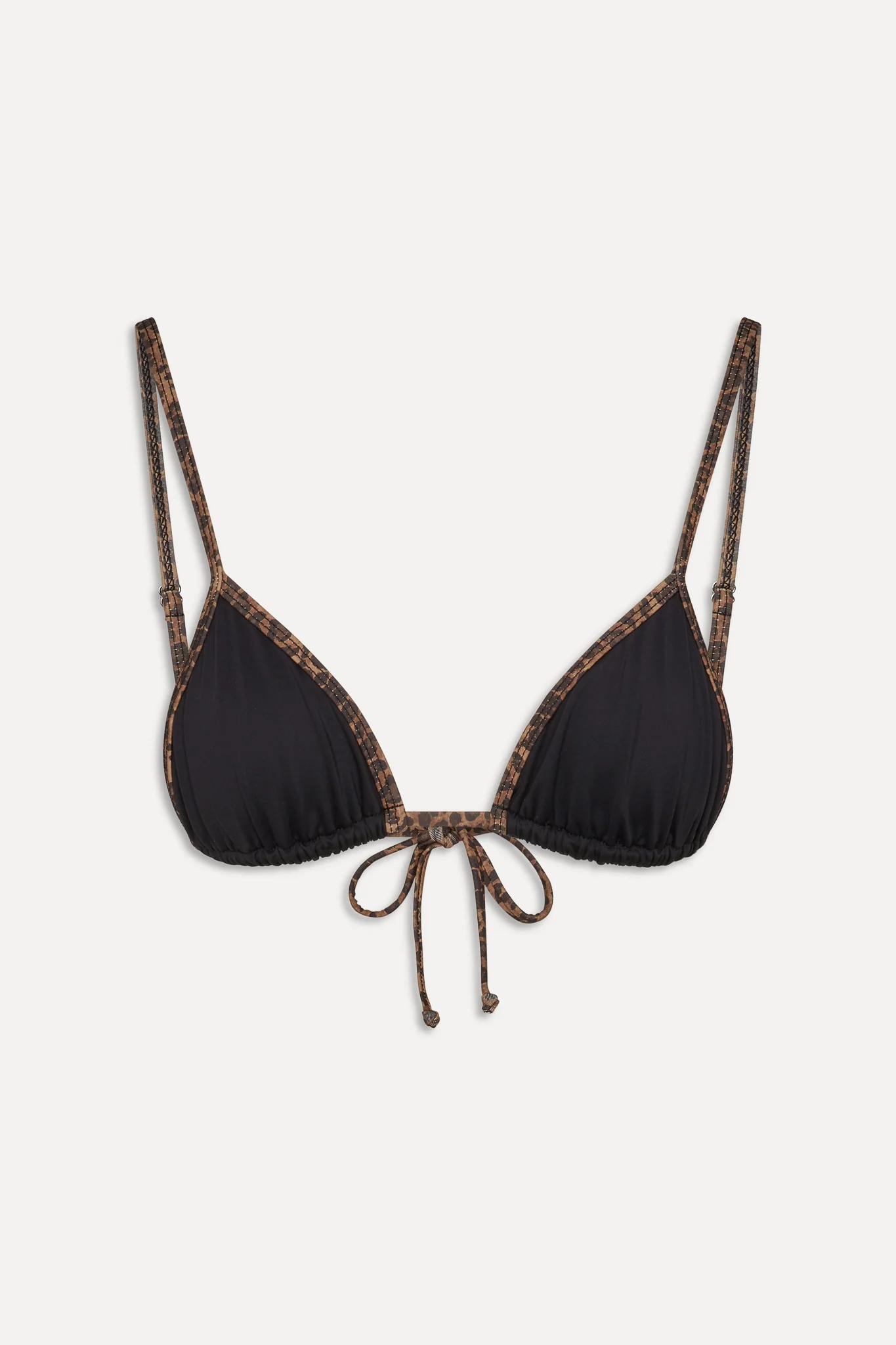 x BELLA HADID Lumia Triangle Bikini Top - Lucky Leopard - Image 3