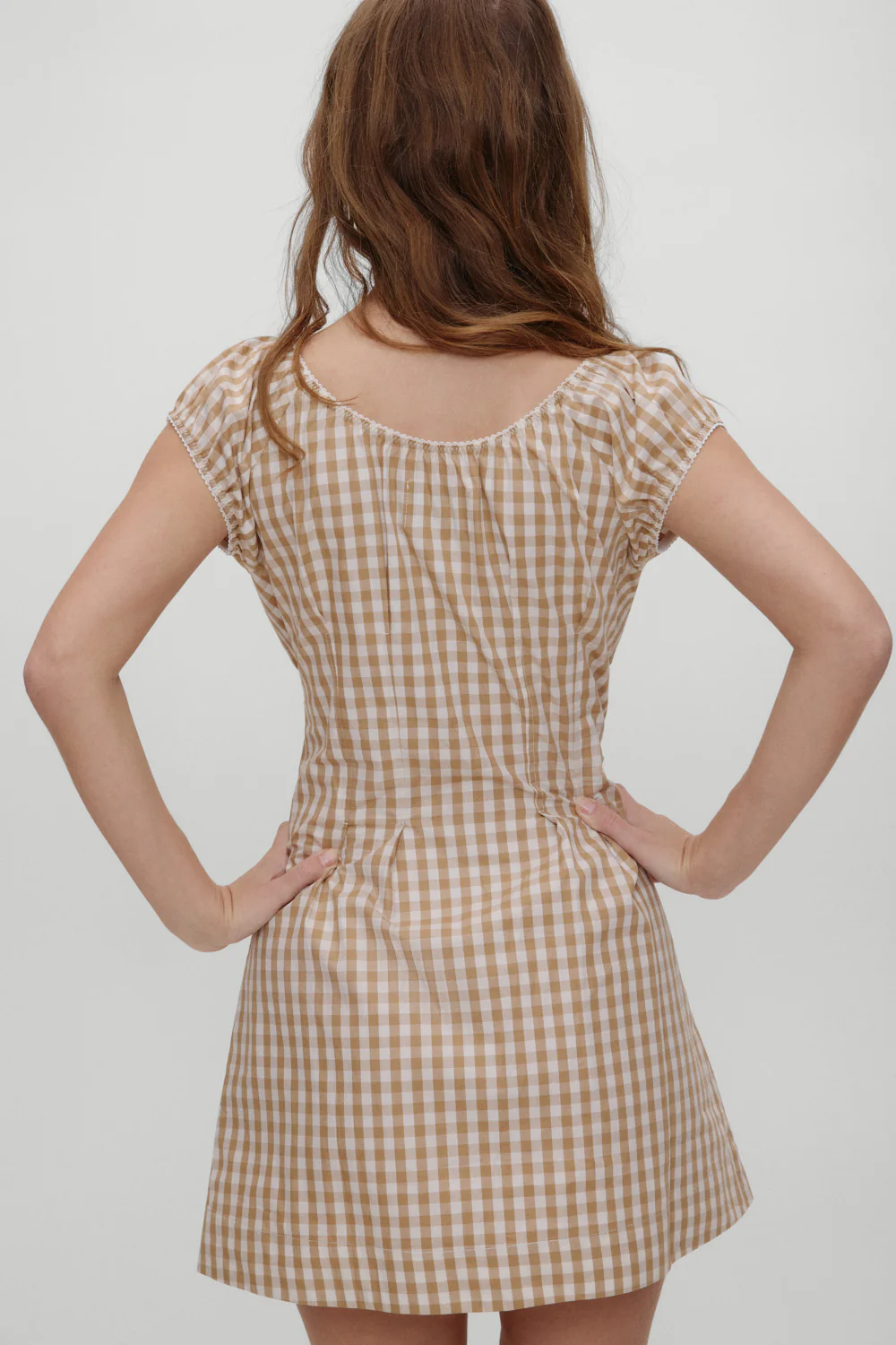 x BELLA HADID Mustang Mini Dress - Rodeo Gingham - Image 4