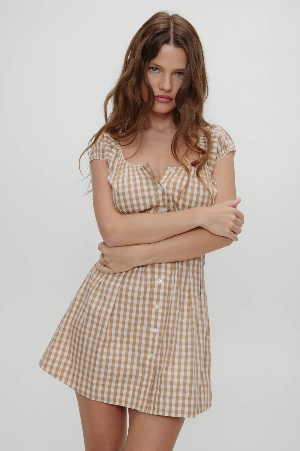 x BELLA HADID Mustang Mini Dress - Rodeo Gingham - Image 8