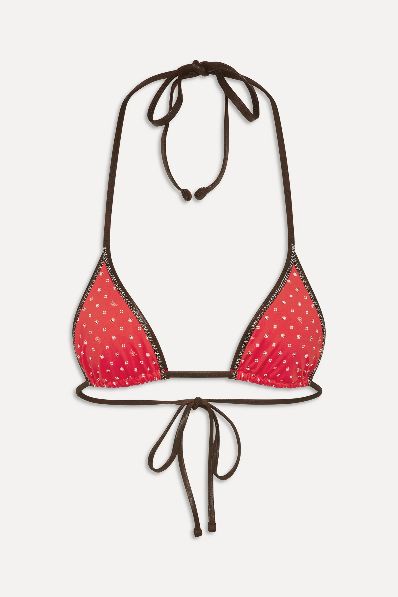 x BELLA HADID Paradise Halter Bikini Top - Lovebug - Image 3