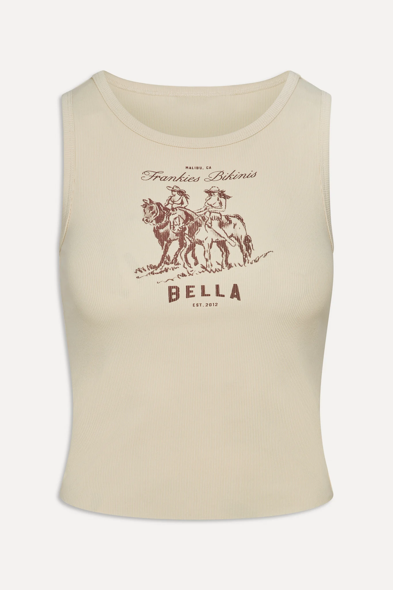 x BELLA HADID Reno Tank Top - Sand - Image 3