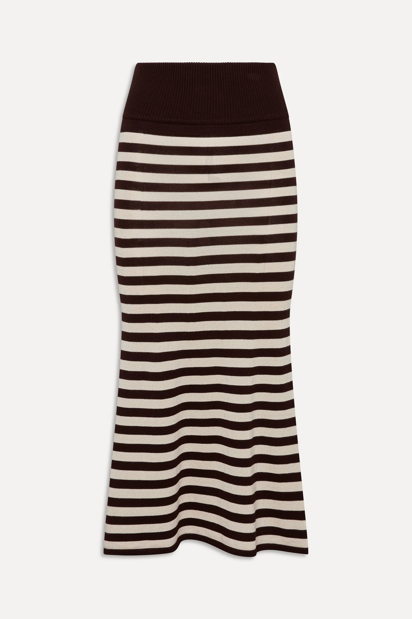 x BELLA HADID Tucker Knit Midi Skirt - Cowboy Stripe - Image 3