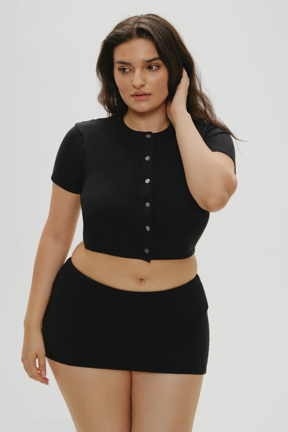 x Khy Briar Cloud Knit Skirt - Midnight Serenade - Image 7