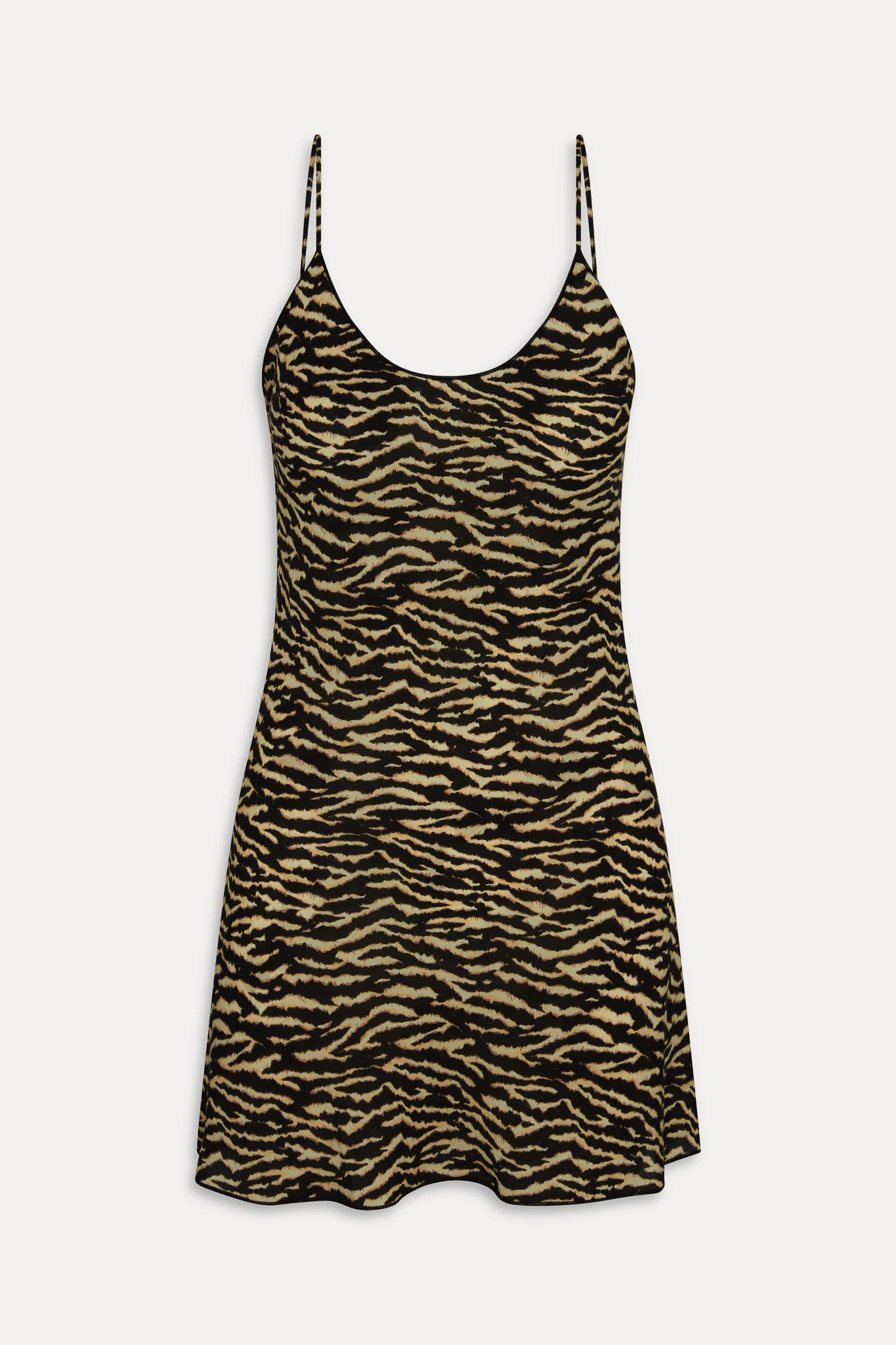 x Réalisation Par Luz Mini Slip Dress - Vintage Tiger - Image 3