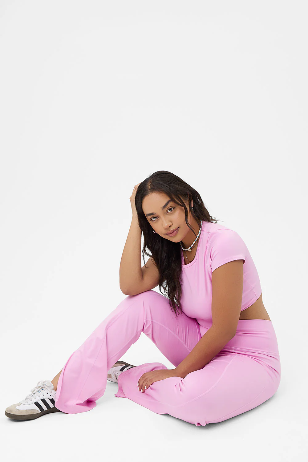 Zippy Flare Legging - Baby Pink - Image 3